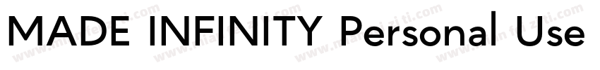 MADE INFINITY Personal Use Medium字体转换